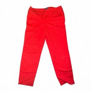 Old Navy Harper Mid-Rise Straight-Leg Pants – Size 6, Coral/Red